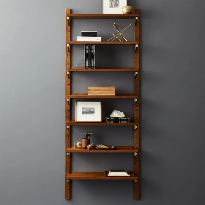 Walnut Modular Single Shelf 88" 4 Walnut Modular Single Shelf 88" - Image 2