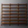 Walnut Modular Triple Shelf 88" -Cb2 WalnutMod88TripleShelfROF18 1x1