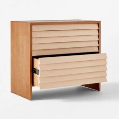 Wane Wood 2-Drawer File Cabinet With Vegan Leather Drawers 12 Wane Wood 2-Drawer File Cabinet With Vegan Leather Drawers -Cb2 WaneWideFileCabinet3QAVSSS22