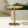 Watermark Brass Outdoor Bistro Table -Cb2 WatermrkBistroTableBrssSHS17 1x1