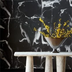 Whirling Dervish Black Wallpaper -Cb2 WhirlingDervishBlkWllpprSHF23