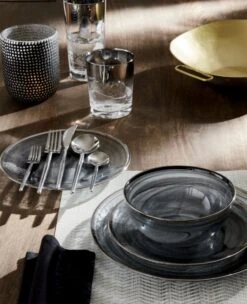 Poplin Black Cloth Napkins Set Of 8 -Cb2 bubbleblacktealightcandlehldrJN18