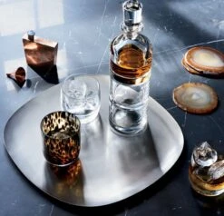 Franklin Double Old-Fashioned Glass -Cb2 launchblacknickelplatterOC17