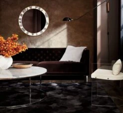 Scallop Black Hide Area Rug 8'x10' -Cb2 savileapartmentsofaantonioACJL17